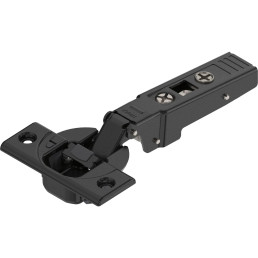 Blum 70T9550.TL CLIP top Profilajtópánt 95° – Ráütődő, ónixfekete, rugó nélkül